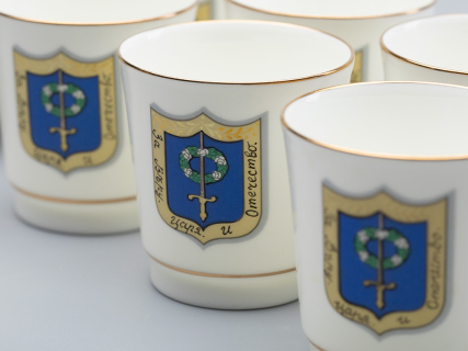 Подарочный набор стопки и икорница рис. Коттеджный арт. 81.30558.00.1, 