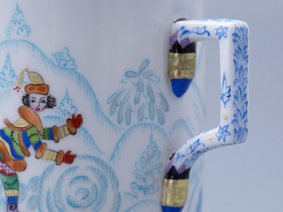 Сервиз чайный форма Гербовая рисунок Зимние забавы, 4 персоны 10 предметов арт. 81.20899.00.1