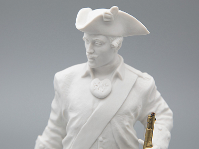 Скульптура Мушкетер эпохи Елизаветы Петровны, в подарочной упаковке, рисунок Белый бисквит, арт 81.31944.00.1