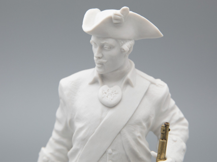 Скульптура Мушкетер эпохи Елизаветы Петровны, в подарочной упаковке, рисунок Белый бисквит, арт 81.31944.00.1, 