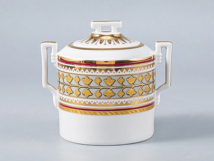 Сервиз чайный форма Гербовая рисунок Бельведер по мотивам Бабигонского, 14 предметов 6 персон, арт. 81.27705.00.1