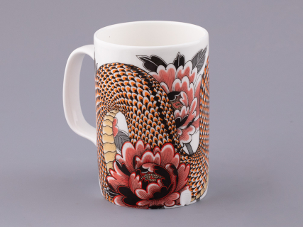 Бокал с блюдцем и крышкой в подарочной упаковке, форма top, рисунок Tattoo SERPENTA (Татуировка Змея) (Татуировка Змея), арт. 81.32804.00.1, 