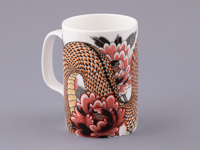 Бокал с блюдцем и крышкой в подарочной упаковке, форма top, рисунок Tattoo SERPENTA (Татуировка Змея) (Татуировка Змея), арт. 81.32804.00.1, 
