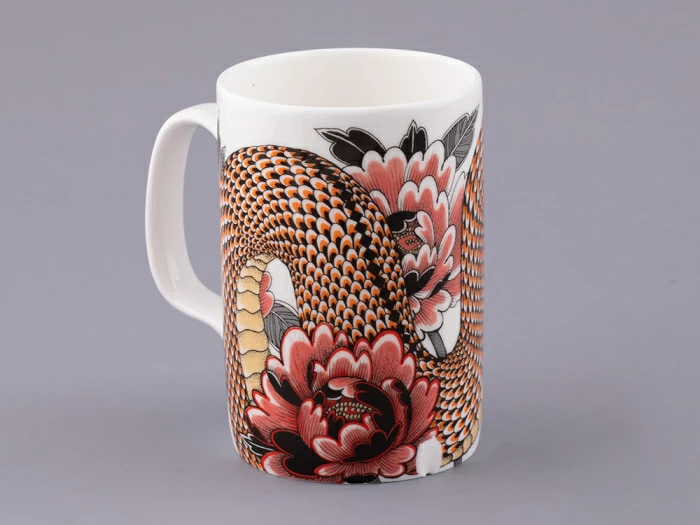 Бокал с блюдцем и крышкой в подарочной упаковке, форма top, рисунок Tattoo SERPENTA (Татуировка Змея) (Татуировка Змея), арт. 81.32804.00.1, 