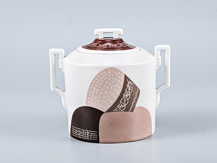 Сервиз чайный форма Гербовая рисунок Бабы, 2 персоны 7 предметов, арт. 81.15102.00.1