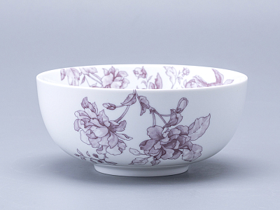 Салатник 160 мм форма Восточная Рисунок Monplaisir Violet, арт. 80.48341.00.1