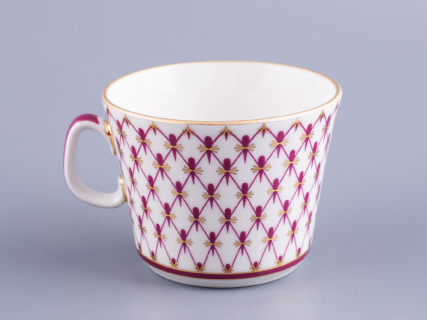 Чашка с блюдцем чайная 200 мл форма Молодежная рисунок Сетка-Блюз 2 арт. 81.24869.00.1, 