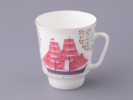 Чашка с блюдцем форма Майская рисунок Волшебная ночь арт. 81.27381.00.5