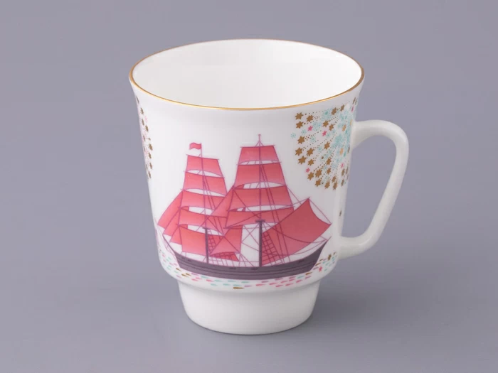 Чашка с блюдцем форма Майская рисунок Волшебная ночь арт. 81.27381.00.5, 