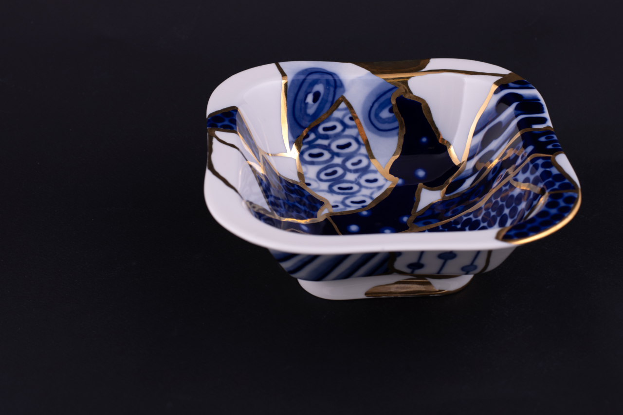 Салатник 700 мл рисунок Байкал, на форме Молодежная арт 60.14037.00.1, 