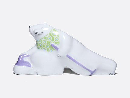 Скульптура форма Медведь-керлингист рисунок Медведь-керлингист арт. 82.78216.00.1