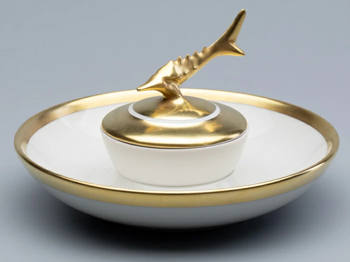 Подарочный набор стопки и икорница рис. Коттеджный арт. 81.30558.00.1, 