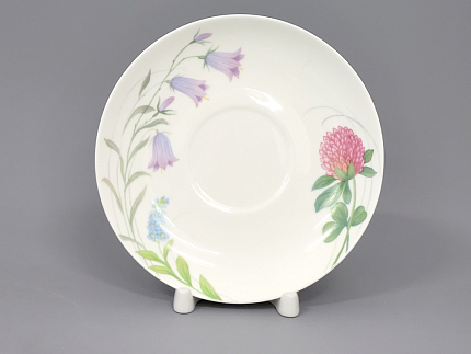 Чашка с блюдцем чайная 300 мл форма Купольная рисунок Полевые цветы №1 арт. 81.23107.00.1