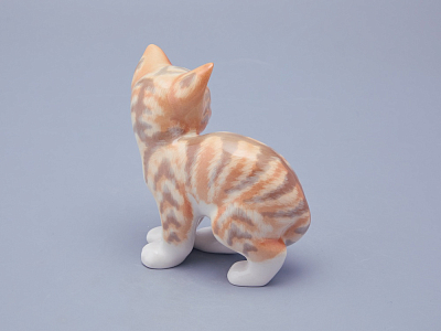 Скульптура Кошка рыжая арт. 82.44488.00.1