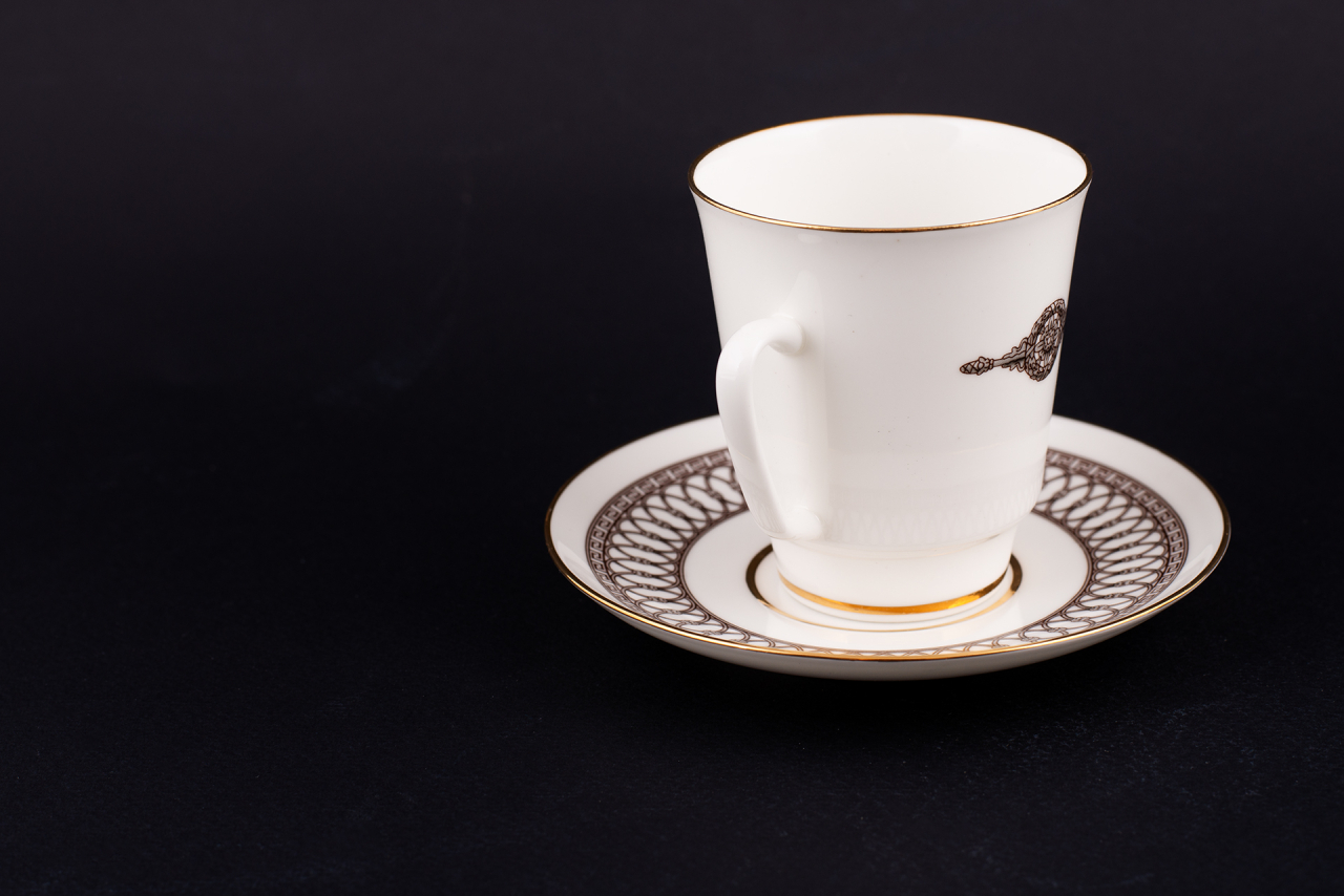 Чашка с блюдцем Кружево города, Университетская набережная, форма Майская, арт 61.21018.00.1, 