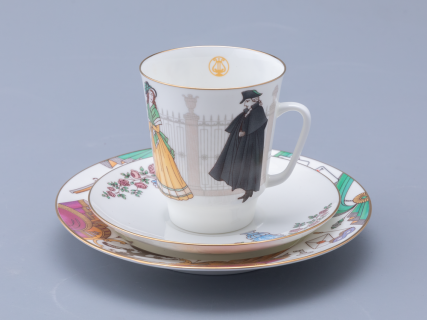 Трехпредметный комплект 165 мл, форма Майская, рисунок Опера Пиковая дама, арт. 81.33929.00.1, 