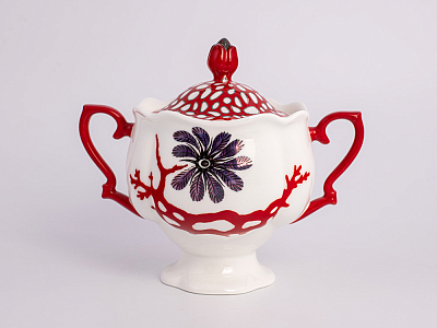 Сахарница форма Наташа, рисунок Сокровища моря арт. 80.60823.00.1