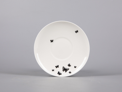 Чашка с блюдцем кофейная 165 мл., форма Майская, рисунок Мотыльки арт. 81.30661.00.1, 