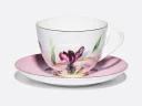 Чашка с блюдцем L’Art des Fleurs (Искусство цветов) в подарочной упаковке, форма Весенняя 2, рисунок Роузи, арт 81.33402.00.1, 
