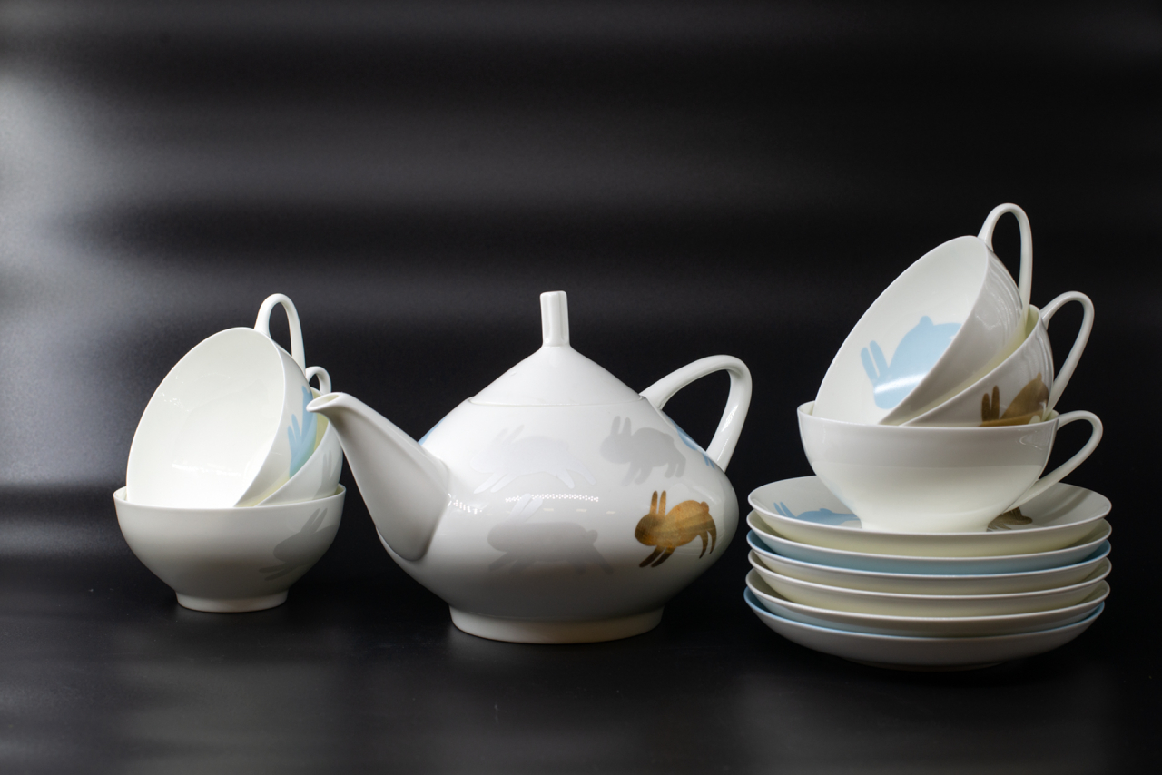 Сервиз чайный 13 предметов на 6 персон, Снежное утро, на форме Купольная, арт 61.20983.00.1, 