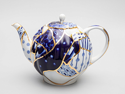 Чайник доливной форма Тюльпан рисунок Байкал, арт. 80.37281.00.1