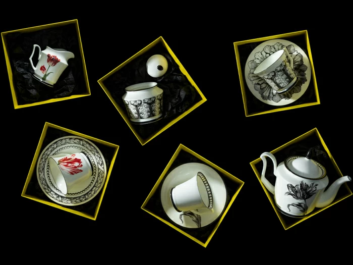 Подарочный набор чайник форма Юлия рисунок Сысоев. Волшебный сад II арт. 81.30911.00.1, 