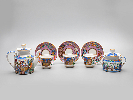 Сервиз чайный форма Банкетная рисунок Чудоград 6 персон 14 предметов арт. 81.29156.00.1