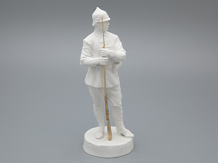 Скульптура Красноармеец Белый, в подарочной упаковке, рисунок Белый бисквит, арт 81.33427.00.1