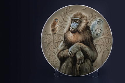 Блюдо Год Обезьяны на форме Круглая, арт 60.14813.00.1