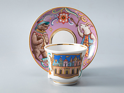 Чашка с блюдцем чайная 220 мл форма Банкетная рисунок Чудоград. Ярмарка арт. 81.29159.00.1