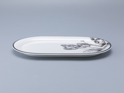 Блюдо овальное 350 мм, в подарочной упаковке, форма Юлиана, рисунок Волшебный сад XIII, арт. 81.34190.00.1, 