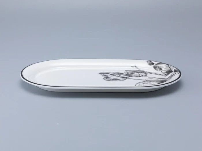 Блюдо овальное 350 мм, в подарочной упаковке, форма Юлиана, рисунок Волшебный сад XIII, арт. 81.34190.00.1, 