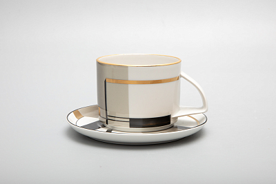 Чашка с блюдцем чайная форма Баланс рисунок Проект 1 арт. 81.28761.00.1