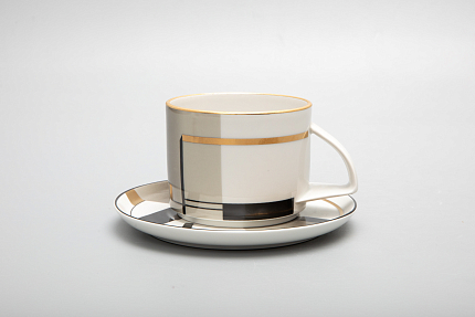 Чашка с блюдцем чайная форма Баланс рисунок Проект 1 арт. 81.28761.00.1