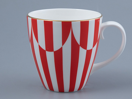 Бокал 470 мл форма Весна рисунок Да и нет Красный арт. 80.44741.00.1