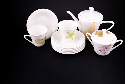 Сервиз чайный Август-1 14 предметов на 6 персон, форма Сад, арт 61.21062.00.1