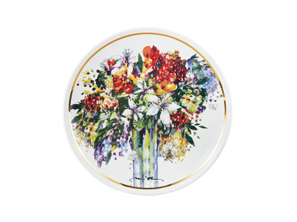 Тарелка декоративная 195 мм форма Эллипс рисунок Весенний букет/Spring Bouquet, арт. 80.36788.00.1, 