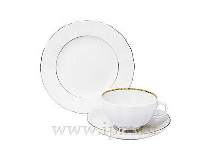 Трехпредметный комплект чайный форма Тюльпан рисунок Белоснежка 250 мл арт. 81.15398.00.1