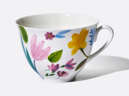 Чашка с блюдцем чайная 250 мл форма Весенняя рисунок Primavera (Примавера), арт. 81.34273.00.1, 