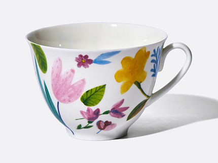 Чашка с блюдцем чайная 250 мл форма Весенняя рисунок Primavera (Примавера), арт. 81.34273.00.1