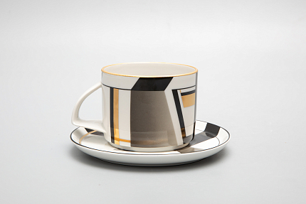 Чашка с блюдцем чайная форма Баланс рисунок Проект 1 арт. 81.28761.00.1