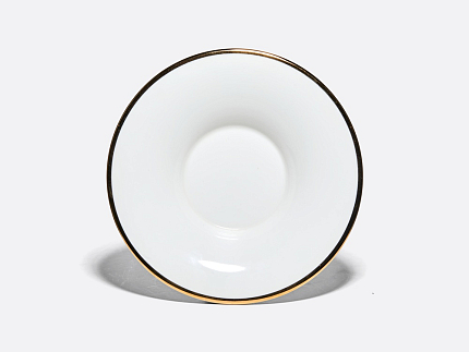 Чашка с блюдцем чайная 210 мл форма Юлия рисунок Золотая лента арт. 81.23998.00.1