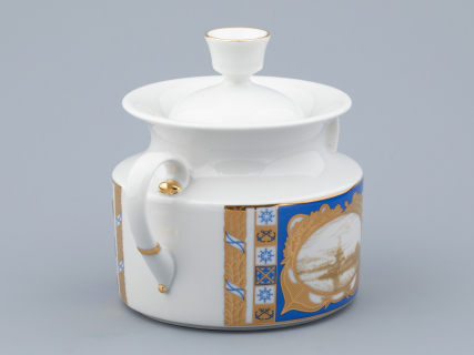 Сервиз чайный на 6 персон 21 предмет, форма Банкетная, рисунок Кронштадт, арт. 81.32240.00.1, 