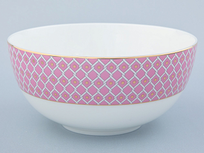 Салатник 195 мм, форма Восточная рисунок Астра 2 арт  80.46800.00.1