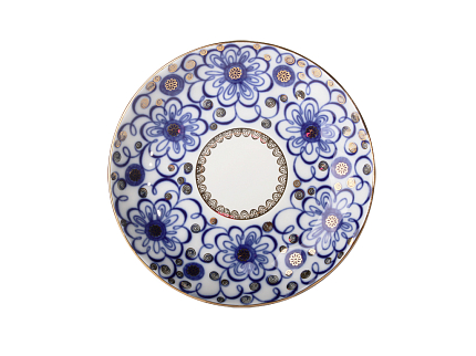 Чашка с блюдцем кофейная 140 мл.,  форма Тюльпан,  рисунок Вьюнок арт. 81.10109.00.1