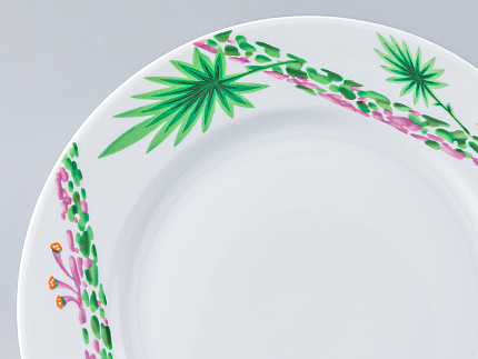 Тарелка мелкая 215 мм форма Европейская - 2 рисунок Джангл, арт. 80.99834.00.1