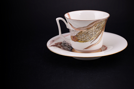 Чашка с блюдцем чайная, форма Юлия, рисунок Татьянин день арт. 41.00180.00.1