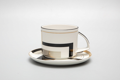 Чашка с блюдцем чайная форма Баланс рисунок Проект 2 арт. 81.28762.00.1