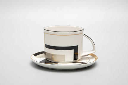 Чашка с блюдцем чайная форма Баланс рисунок Проект 2 арт. 81.28762.00.1