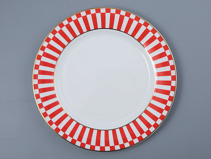 Тарелка плоская 270 мм Стандартная-2 рисунок Да и нет Красный арт. 80.44737.00.1